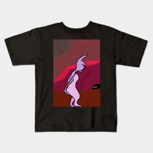 Pink Alien watch Kids T-Shirt